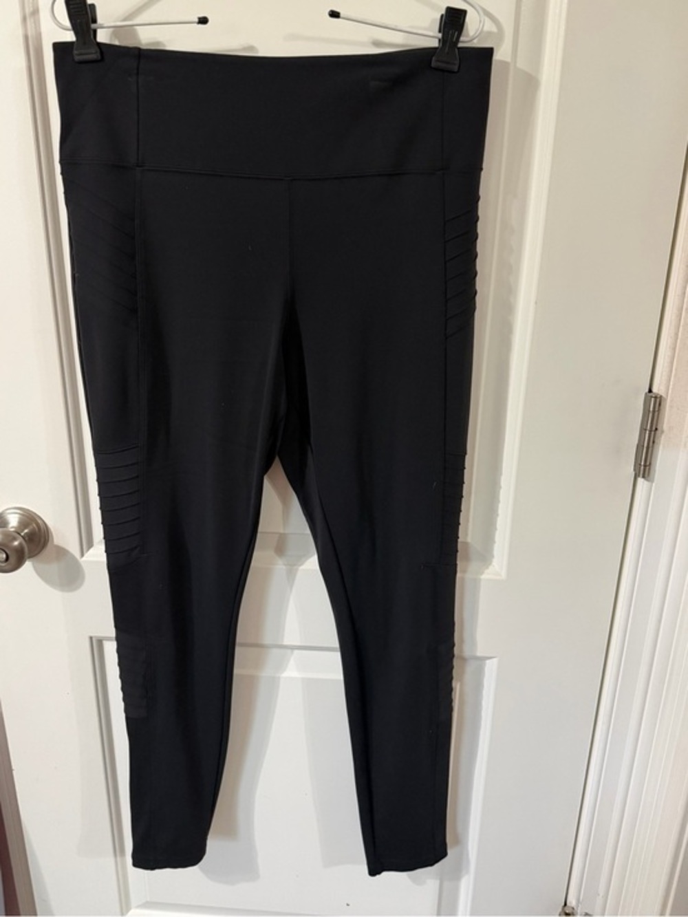 Athleta Delancey Moto Tight Black High Rise Leggings - Women’s Size Large